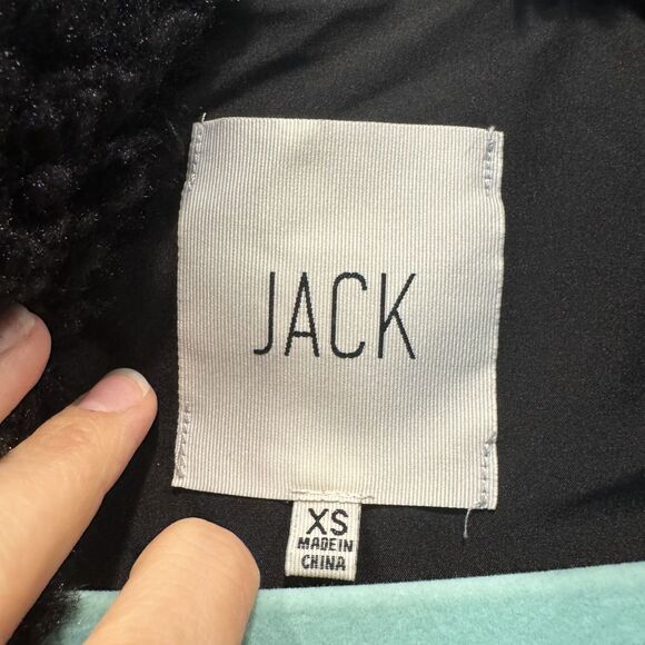 Jack by BB Dakota Vest Open Front Fuzzy Vegan Fur Black Mob Wife Womens size XS - Picture 2 of 5